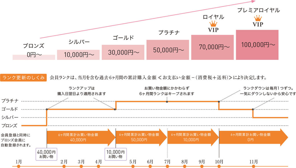 公式サイトなら購入額に応じてポイントがもらえる